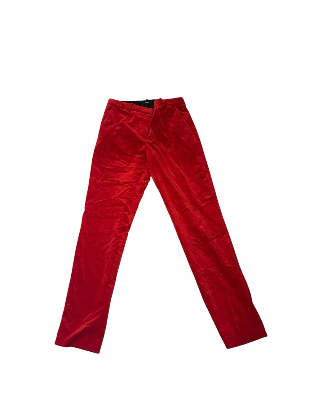 Theory Red Velvet Pants Vibrant - Picture 6 of 6